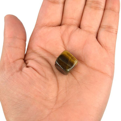 Tiger Eye Cubes Tumble Stone