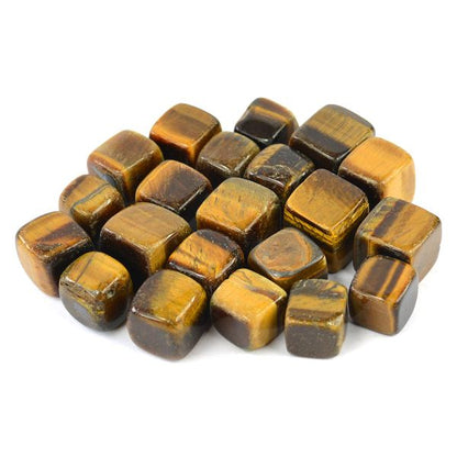 Tiger Eye Cubes Tumble Stone
