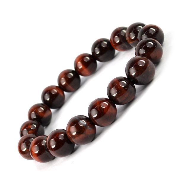Natural Crystal Stone 12 mm Round Beads Bracelet