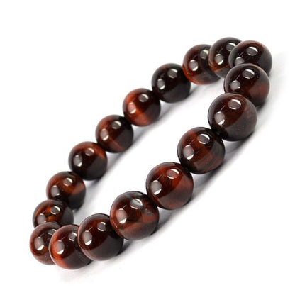 Natural Crystal Stone 12 mm Round Beads Bracelet