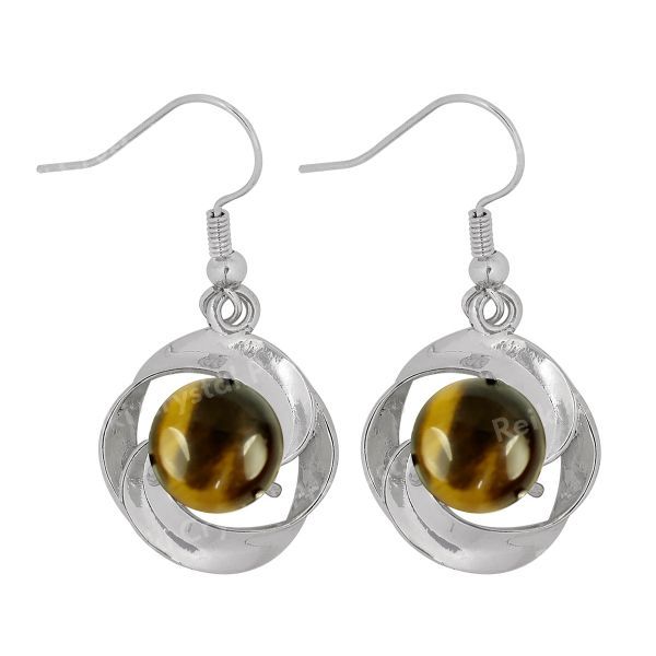Natural Crystal Stone Earrings for Girls Women