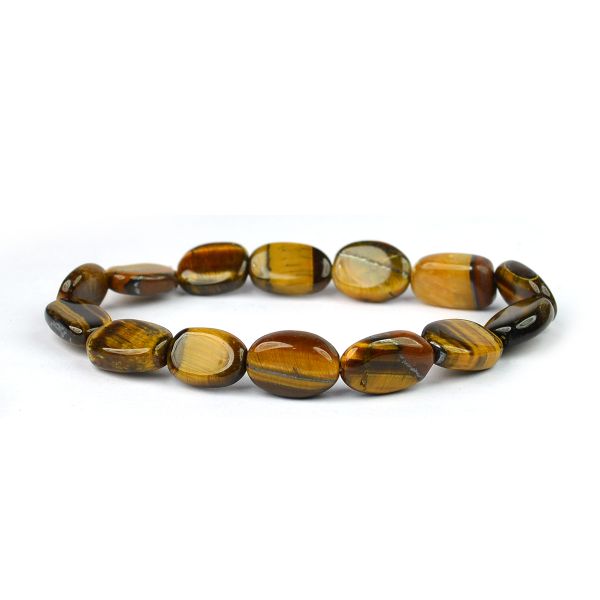 Natural Crystal Stone Oval Beads Bracelet