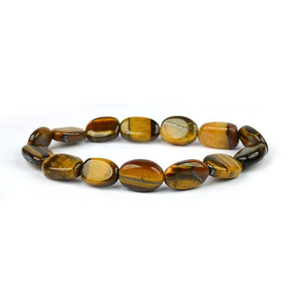 Natural Crystal Stone Oval Beads Bracelet