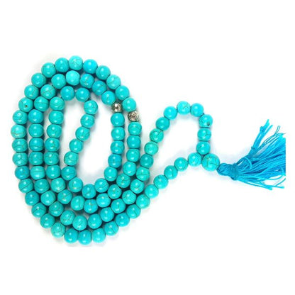 Natural Crystal Stone Tasbeeh Jaap Mala for Prayer 99 Beads 8 mm