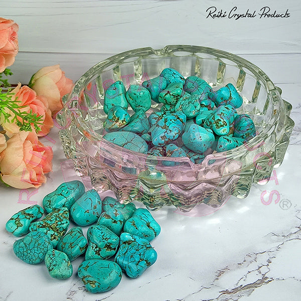Turquoise Firoza Tumble Stone Raw Rough Stones Pack of 50 gram