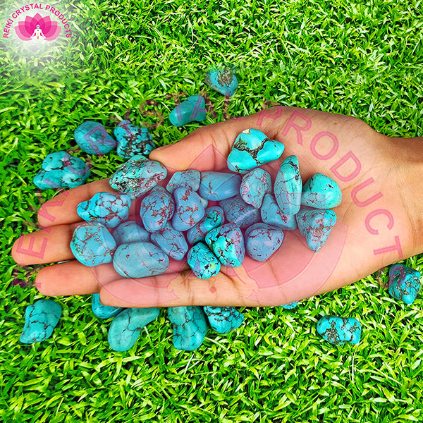 Turquoise Firoza Tumble Stone Raw Rough Stones Pack of 50 gram