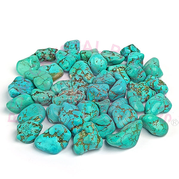 Turquoise/Firoza Tumble Stone Raw Rough Stones Pack of 100 gram