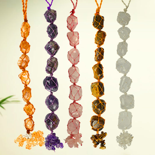 Natural Tumble Stone With Chip Vastu Door Hanging