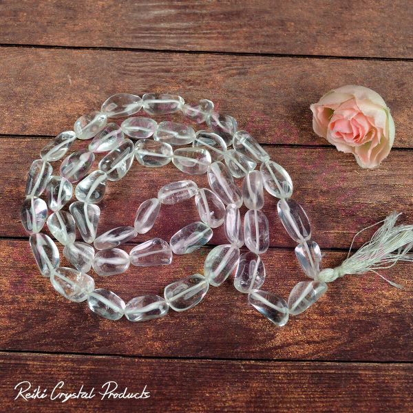 Natural Crystal Stone Tumble Beads Mala for Unisex