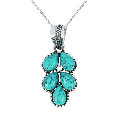 Natural Gemstone Crystal Pendant Locket with Chain for Women Girls