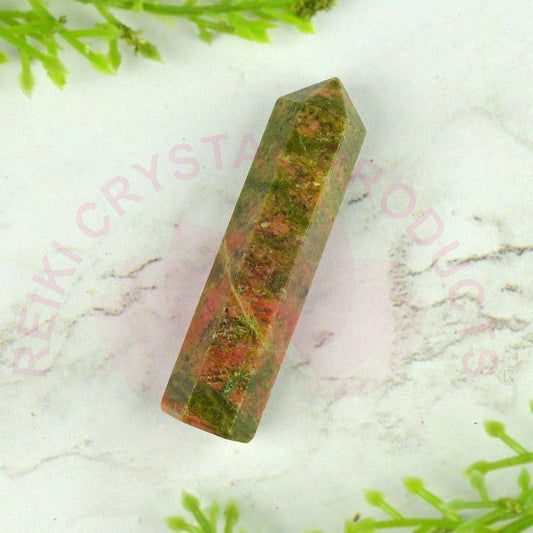 Unakite Crystal Pencil / Obelisks