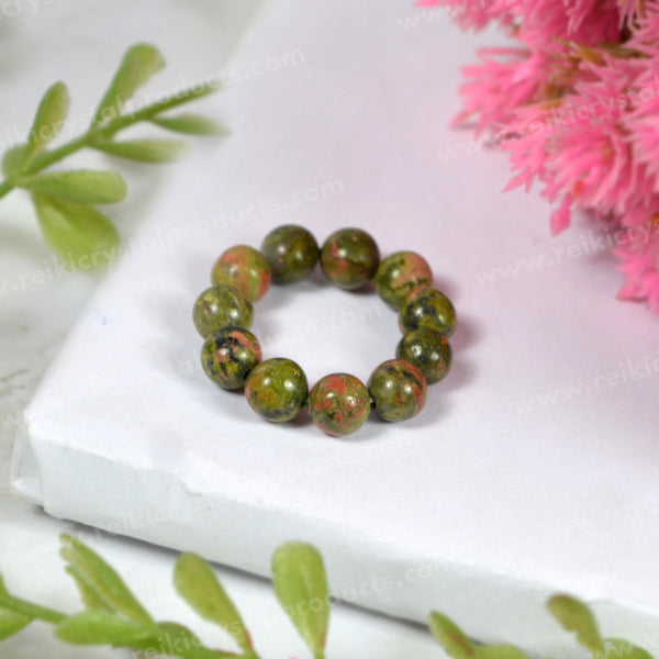 AAA Natural Crystal Stone Beads Ring 6mm