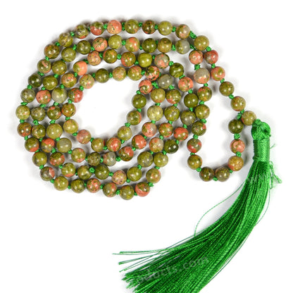 Natural Crystal Stone 6 mm 108 Round Beads Jaap Mala for Unisex