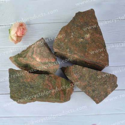 Unakite Raw Rough Stones