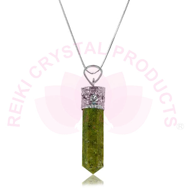 Natural AAA Pencil Shape Pendant - Locket With Metal Chain