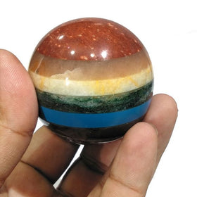 7 Chakra Bonded Ball / Sphere for Reiki Healing / Grid and Vastu Correction