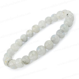 Rainbow Moonstone AAA Crystal Bracelet | Finest Natural Healing Gemstone Bracelet for Intuition & New Beginnings