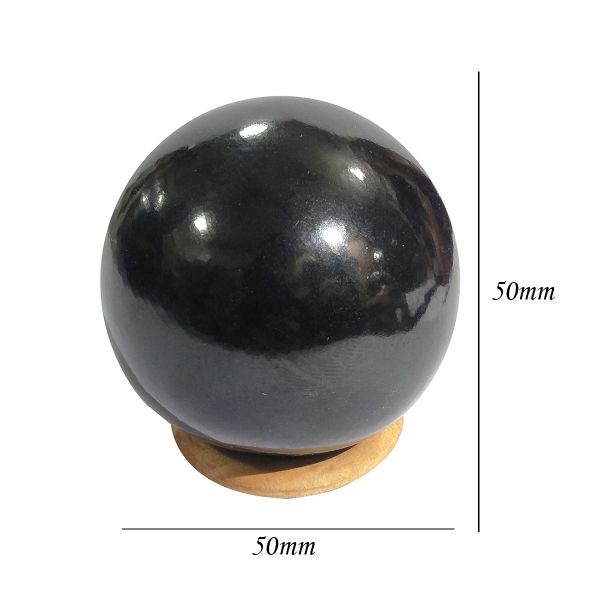 Black Agate Ball / Sphere 50 mm