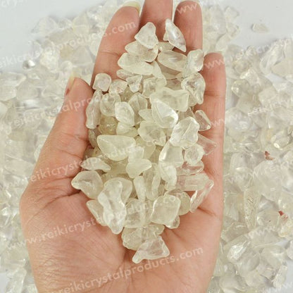 Natural Clear Quartz Crystal / Stone Chips