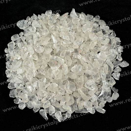 Clear Quartz Crystal / Stone Chips-500 Grm