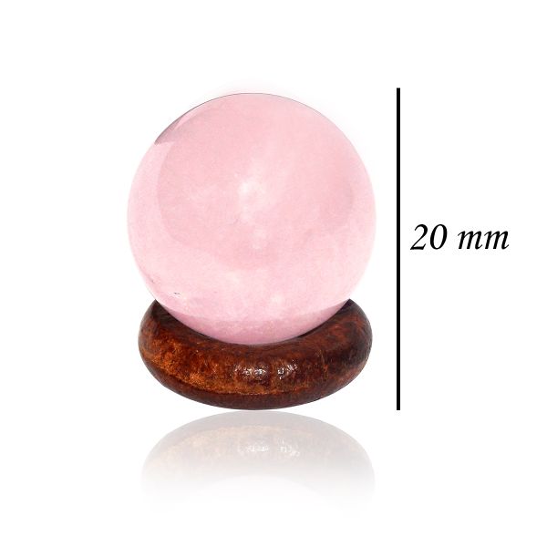Rose Quartz Ball / Sphere Size 20 mm