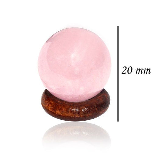 Rose Quartz Ball / Sphere Size 20 mm