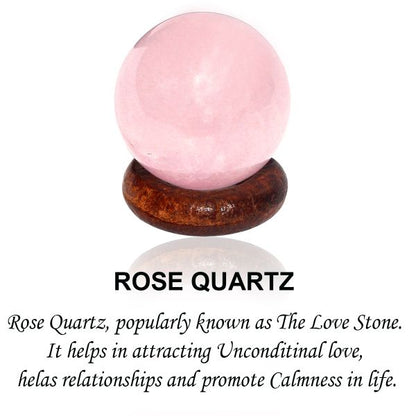 Rose Quartz Ball / Sphere 40 mm