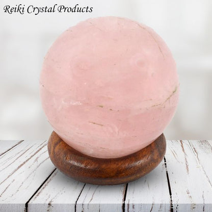 Rose Quartz Ball / Sphere 40 mm
