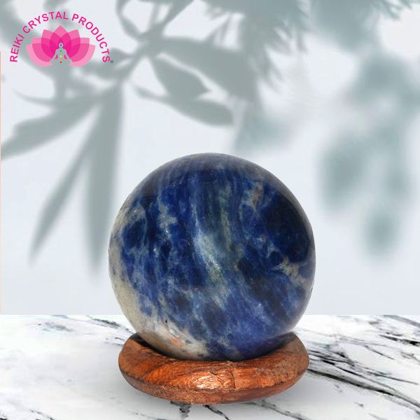Sodalite Ball / Sphere for Reiki Healing / Grid and Vastu Correction