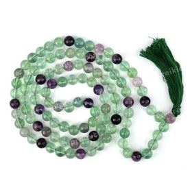 Multi Fluorite Crystal Mala