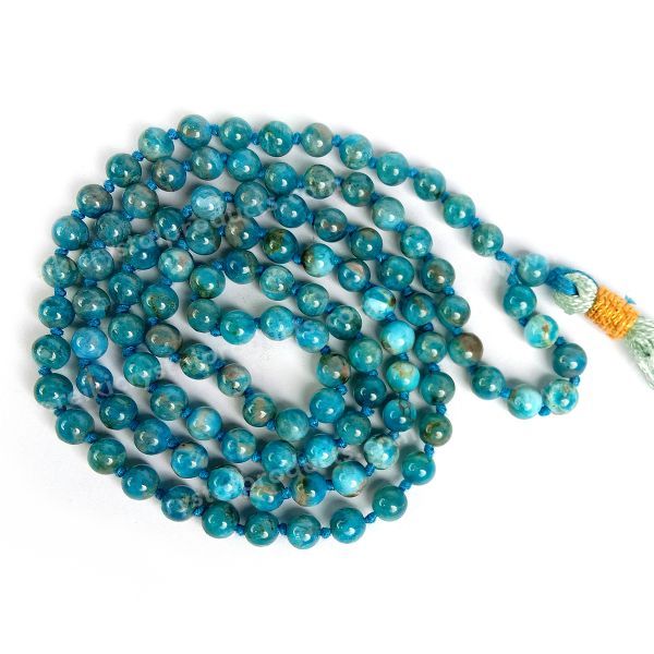 Natural Crystal Stone 6 mm 108 Round Beads Jaap Mala for Unisex