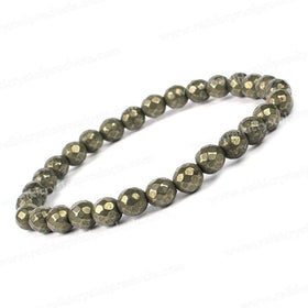 Pyrite Crystal Bracelet | Natural Healing Gemstone Bracelet for Abundance & Confidence