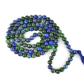 Azurite Crystal Mala