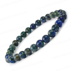 Azurite Crystal Bracelet | Natural Healing Gemstone Bracelet for Intuition & Wisdom