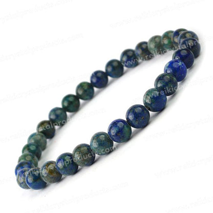 Natural Crystal Stones 6 mm Round Beads Bracelet