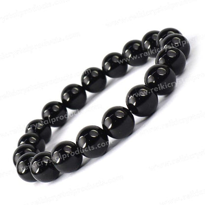 Natural Crystal Stone 10 mm Round Beads Bracelet