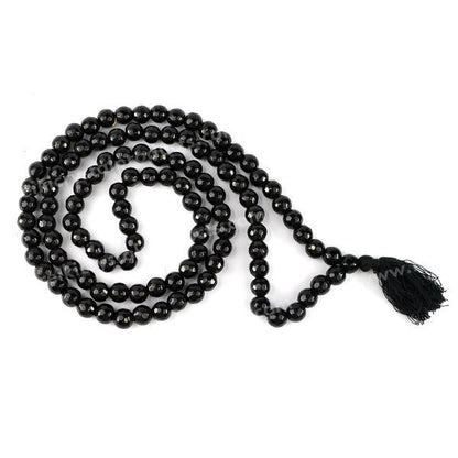 Natural Crystal Stone 8 mm 108 Faceted Bead Mala for Unisex