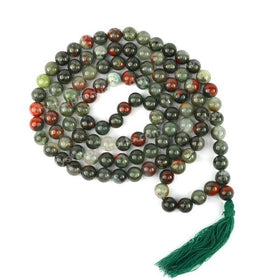 Bloodstone Crystal Mala
