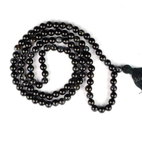 Natural Crystal Stone 6 mm 108 Round Beads Jaap Mala for Unisex