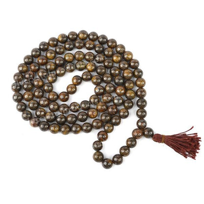 Natural Crystal Stone 8 mm 108 Round Beads Mala for Unisex
