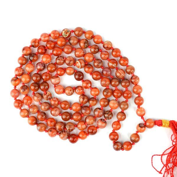 Natural Crystal Stone 6 mm 108 Round Beads Jaap Mala for Unisex