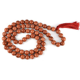 Brown Goldstone Crystal Mala