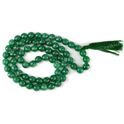 Natural Crystal Stone 10 mm Faceted Beads Mala for Unisex