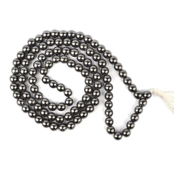Natural Crystal Stone 8 mm 108 Round Beads Mala for Unisex