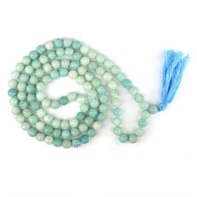 Amazonite Crystal Mala