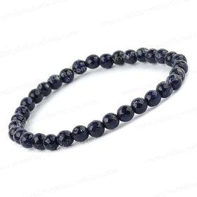 Blue Goldstone Crystal Bracelet | Natural Healing Gemstone Bracelet for Ambition & Confidence