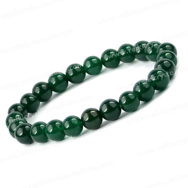 Natural Crystal Stones 8 mm Round Beads Bracelet