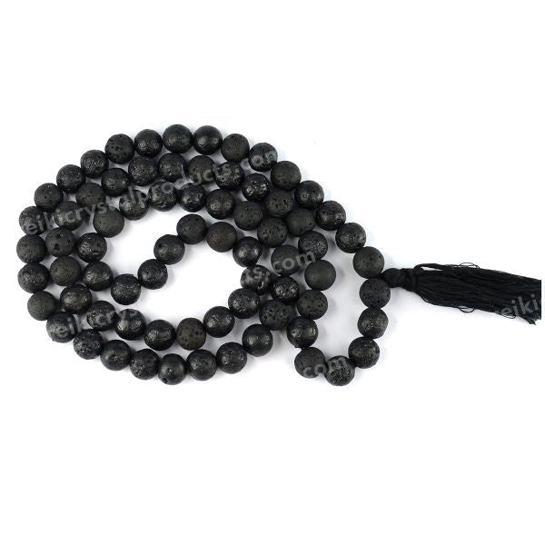 Natural Crystal Stone 10 mm Round Beads Mala for Unisex