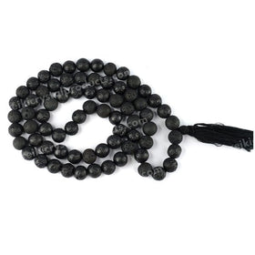 Lava Stone Crystal Mala