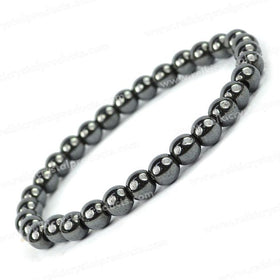 Hematite Crystal Bracelet | Natural Healing Gemstone Bracelet for Grounding & Protection